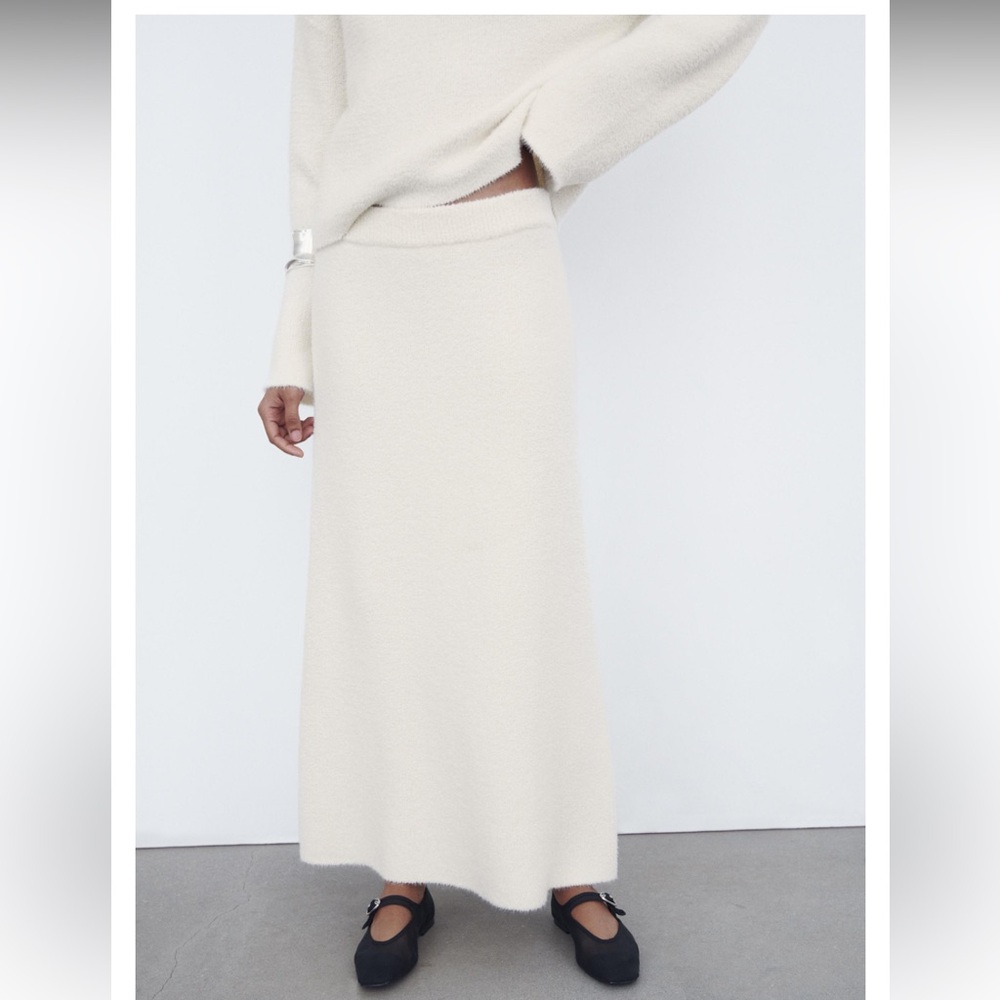 Zara Cream Maxi Skirt